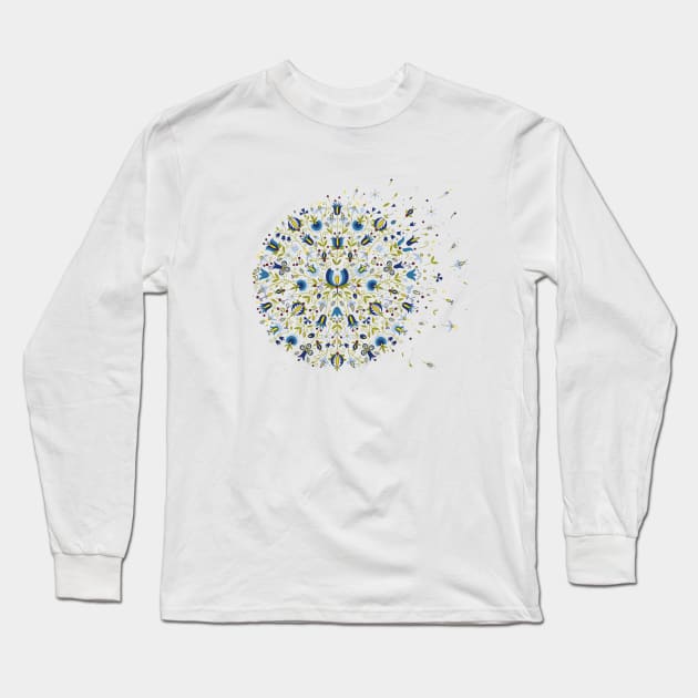 Folklor dandelion Long Sleeve T-Shirt by Natalatrala